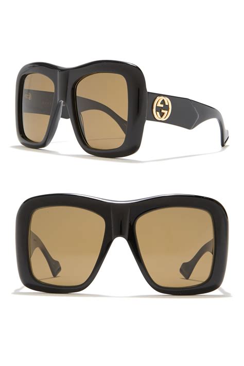 gucci eyewear square-frame sunglasses|gucci unisex fashion 54mm sunglasses.